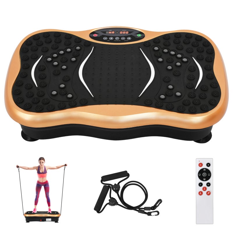 ADVWIN Vibration Machine Platform Plate Full Body Fitness Platform for Weight Loss & Toning w/Resistance Bands, 10 Preset Workouts, Remote Control Australia