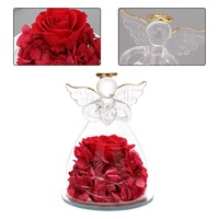 Rose in Glass Eternal Rose Forever Flower LED Night Light Valentine's Day Gifts