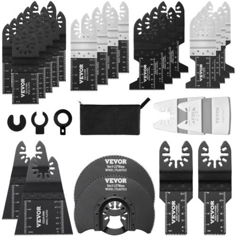 30PCS Multi Tool Blades Kits, Universal Quick Release Oscillating Saw Blades, 8 Types Wood Metal Plastic Oscillating Tool Blades, Fit Dewalt Bosch... VEVOR Australia