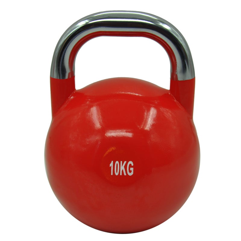 10kg Steel Pro Grade Competition Kettlebell Weight - Home Gym Strenth Training