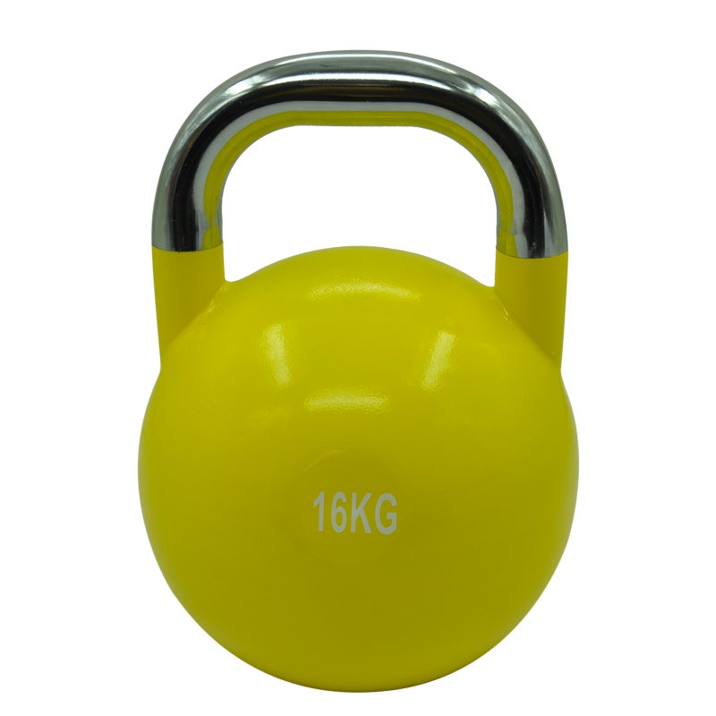 16kg Steel Pro Grade Competition Kettlebell Weight - Home Gym Strenth Training