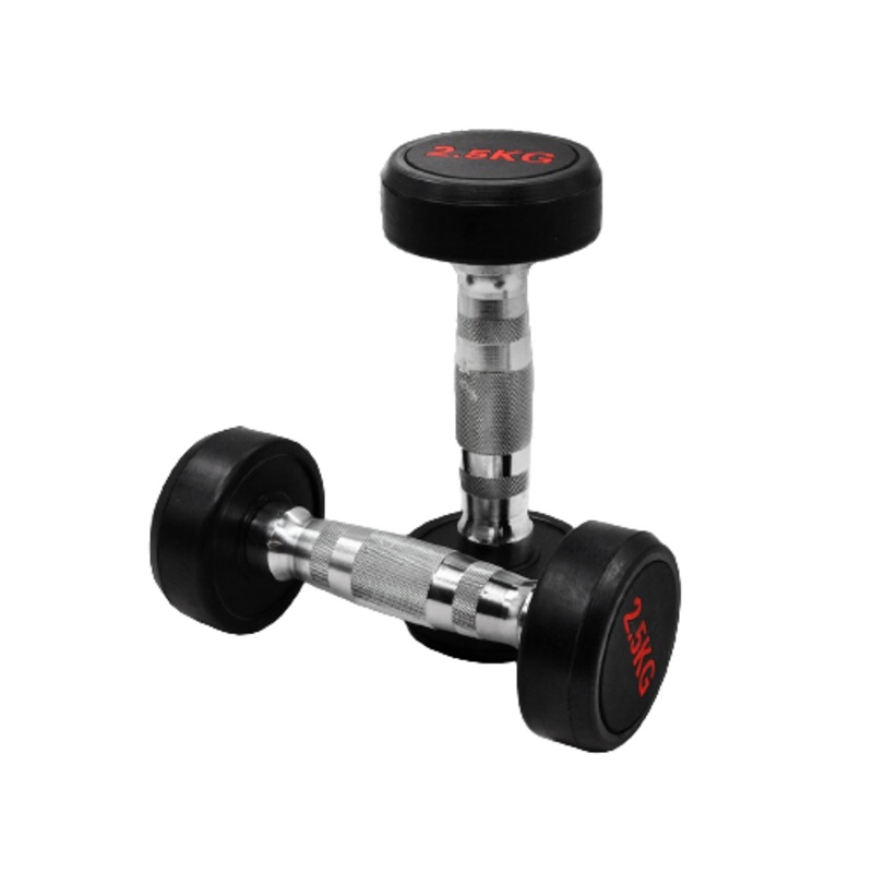 2.5kg X 2 – Rubber Coated Dumbbell Hand Weight – Rubber Dumbbell Australia