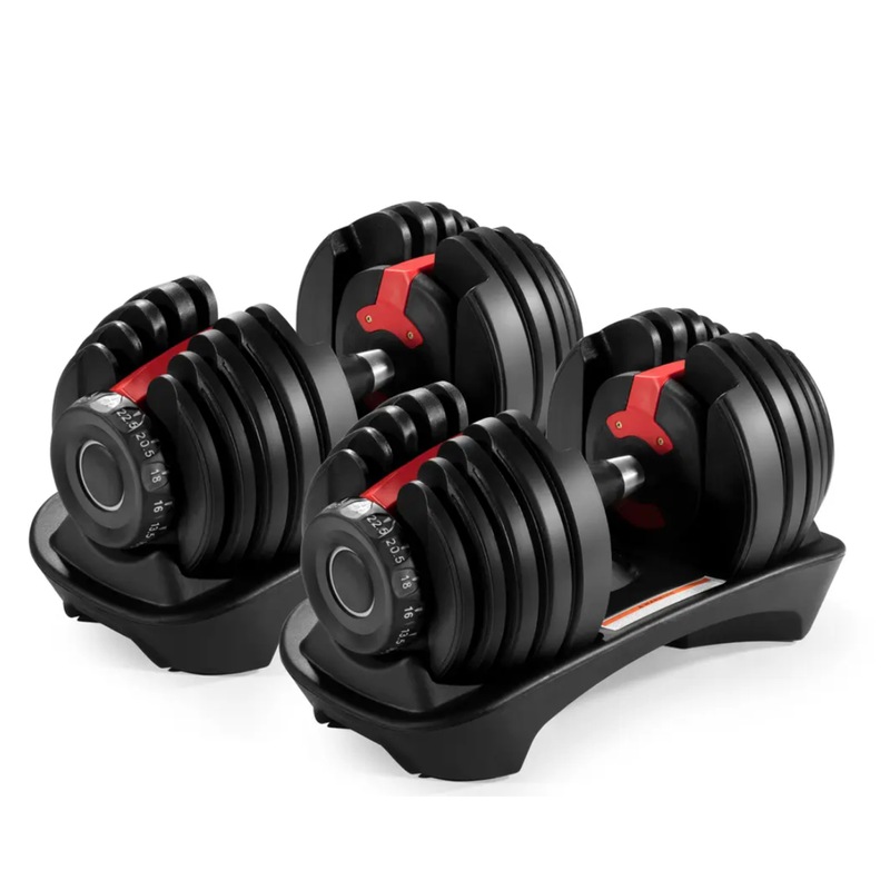 24kg x 2 Smart Adjustable Dumbbell Weight Set Combines 15 sets from 2.5 - 24kg Australia