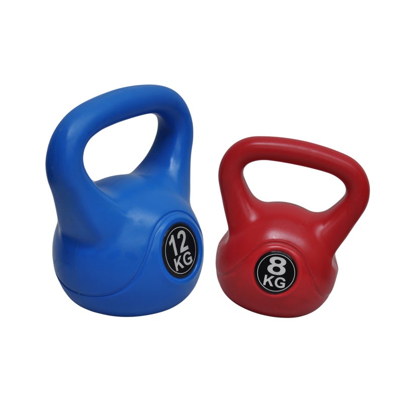 8kg + 12kg - Total 20kg Kettlebell Weight - Home Gym Kettle Bell Training