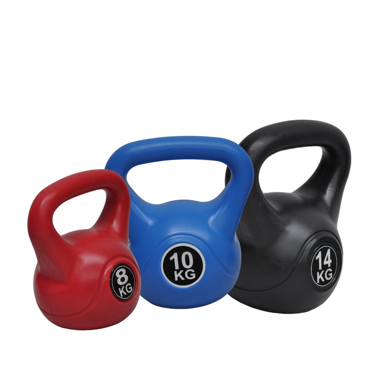 8kg + 10kg + 14kg – Total 32kg Kettlebell Weight Set – Home Gym Kettle Bell