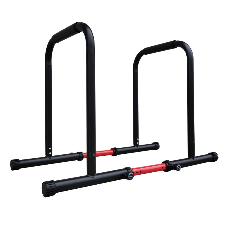 Width Adjustable Joint Parallel Bars - Dip Station & Chin-up Pull-up Push Up Bar Australia