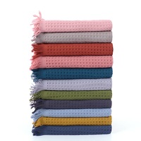 100% Cotton Extra Large Bath Towel Sheet Beach Towels Waffle Pattern 180x90cm