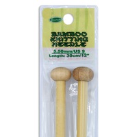 Bamboo Knitting Needle 30cm - 5.5mm