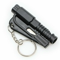 3 in 1 Car Window Glass Breaker Emergency Escape Tool Safety Seat Belt Cutter Black