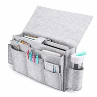 Felt Sofa Bedside Bed Storage Hanging Bag Organizer Holder For Book Phone Snacks Wool