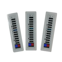 10Pcs Liquid Crystal Change Digital Thermometer Liquid Crystal Clothing Trademark Warm