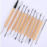11Pcs Clay Sculpting Wax Carving Pottery Tools Shapers Polymer Modeling Set