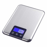 15Kg 1G Slim Stainless Steel Lcd Digital Weight Balance Scale Kitchen Food Diet G/Kg/Ml