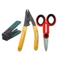 1Set Ftth Splice Fiber Optic Tool Kits Pixian Fibre Wire Stripper Plier + Optical Fiber+Scissors