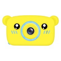 2 Inch Hd Screen Digital Mini Camera Kids Cartoon Cute Toys Outdoor Photography Props For Child Yellow Bear