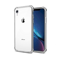 2 PCS Transparent Soft Cover Airbag Anti-drop Mobile Phone Case for iPhone 11- Transparent