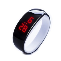 3 Pcs Kids Watch Bracelet Led Digital Sport Wristwatch For Child Boys Girls Electronic Clock Black