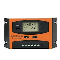 30A Solar Charge Controller 12V/24V Dual USB Solar Panel Battery Regulator