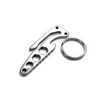 5Pcs Multi-Function Bottle Opener Keychain Outdoor Pocket Tool Pry Bar Hex Key Wrench