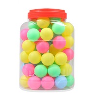 60 PCS Colored Barrel Table Tennis for Entertainment / Drawing / Decoration