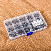 75Pcs\/Box 15 Sizes Telescopic Fishing Rod Guide Tip Repair Kit Rod DIY Eye Rings Fishing Rod Guide Fishing Tackle