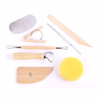 8Pcs Pottery Tools Set Clay Needle Cutter Loop Ribbon Ceramics Clay Sculpting Modeling Tool Kit