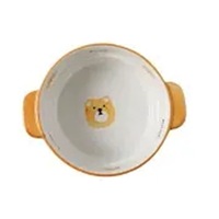 Bear Baking Pan Baking Bowl Ceramic Cheese Baked Rice Bowl Microwave Oven Special Vegetable Plate Household