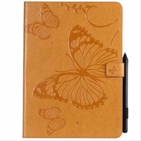 For Ipad Pro 12.9 2018 Pressed Printing Butterfly Pattern Horizontal Flip Pu Leather Case With Holder and Card Slots and Wallet and Pen Slot