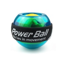 Gyroscopic Wrist Exercise Rotor Ball with LED Light for Fitness Ball(Blue)