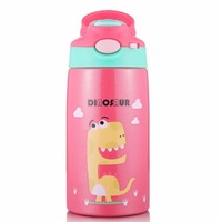 Hot Sales Cute Children Powdered Milk Kettle Cartoon Stainless Steel 316 Straw Thermos Flasks Baby'S Stuff Vacuum Water Bottle