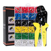 Jx-1601-06T Awg20-10 Wire Crimper Tools Kit Ratchet Plier Hand Tools With 1200Pcs Terminals