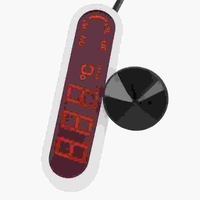 Led Digital Aquarium Thermometer Fish Tank Water Temperature Gauge With Suction Cup