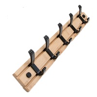 Wall Coat Rack Storage Hook Hat Clothes Hanger Home Bedroom Organizer