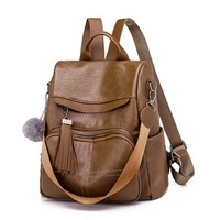 Women Girl Pu Leather Back To School Backpack Travel Handbag Shoulder Bags Tote