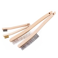 Stainless Steel Carbon Brass Anti Slip Wire Brush 20 to 35mm - 4pcs