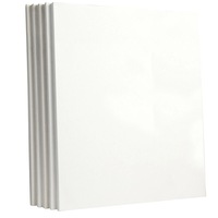 Artist Blank Oil Acrylic Stretched Wood Canvas - 5pcs