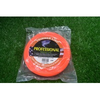 Commercial trimmer line ellispe twist 2.4MM X 1LB black 95M