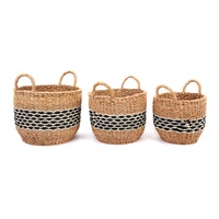 Sadar (set of 3) Handmade Seagrass Basket