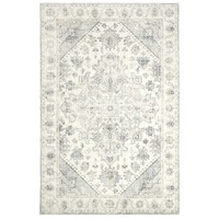 Extra Large Santiago Grey Traditional Retro Machine Washable Rug - FREE SHIPPING