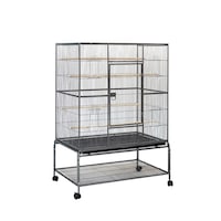 YES4PETS 140 cm Large Bird Cage Parrot Budgie Aviary With Stand