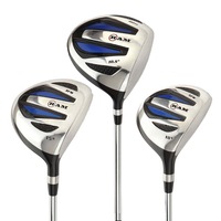 Ram Golf EZ3 Mens Steel Wood Set - Driver, 3 & 5 Wood - Headcovers Included, Mens Right Hand