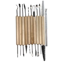 11pce Clay Work Tools Dual End Clay Pottery Tool Set DIY Craft Modelling
