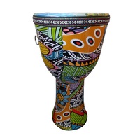 40cm Bongo Drum Spring Flower Djembe Vegan Synthetic Skin Polymer Shell Musical