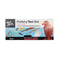 Mont Marte Pottery Tool Set 23pce, Sculpting Utensils Claywork
