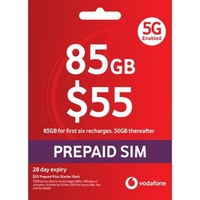 Prepaid - Vodafone - $55 Multi Fit Sim Starter Kit
