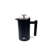 Coffee Culture Double Wall French Press Plunger Matte Black 800ml