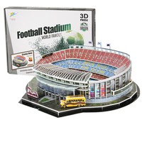 100pcs Camp Nou Stadium 3D DIY Puzzle World Famous Football Stadium Jigsaw Model