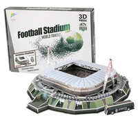103pcs Juventus Stadium 3D DIY Puzzle World Famous Football Stadium Jigsaw Model