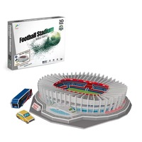 111pcs Parc des Princes Stadium DIY Puzzle World Famous Football Stadium Jigsaw Model