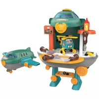 45pcs 2-in-1 Plane Pretend Play Repair Tool Workbench Children Education Play House Toys Kids Gift